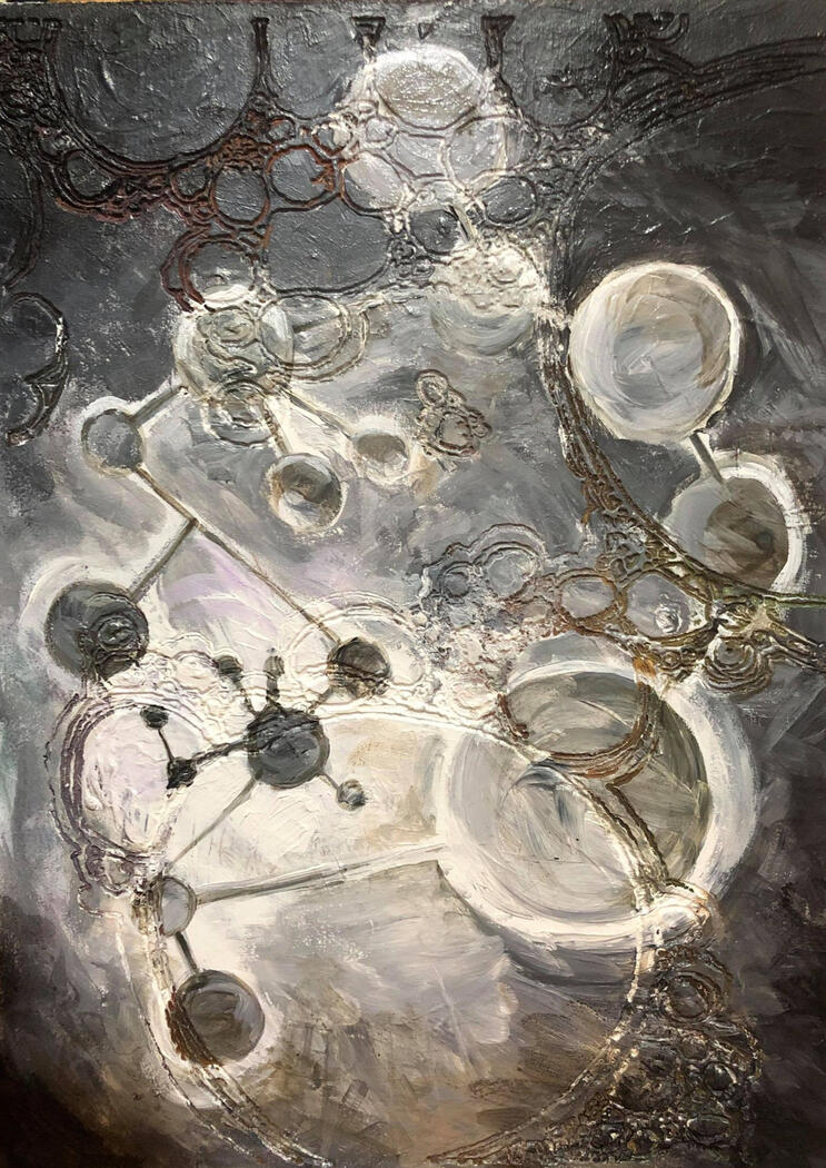 Fairy Circles Heather A. Laurence acrylic art